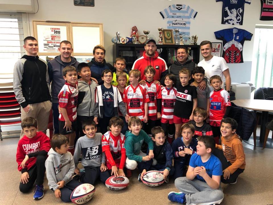 Clamart Rugby 92 Stage Ecole de rugby de la Toussaint 2019 Visite de Loïc Godener