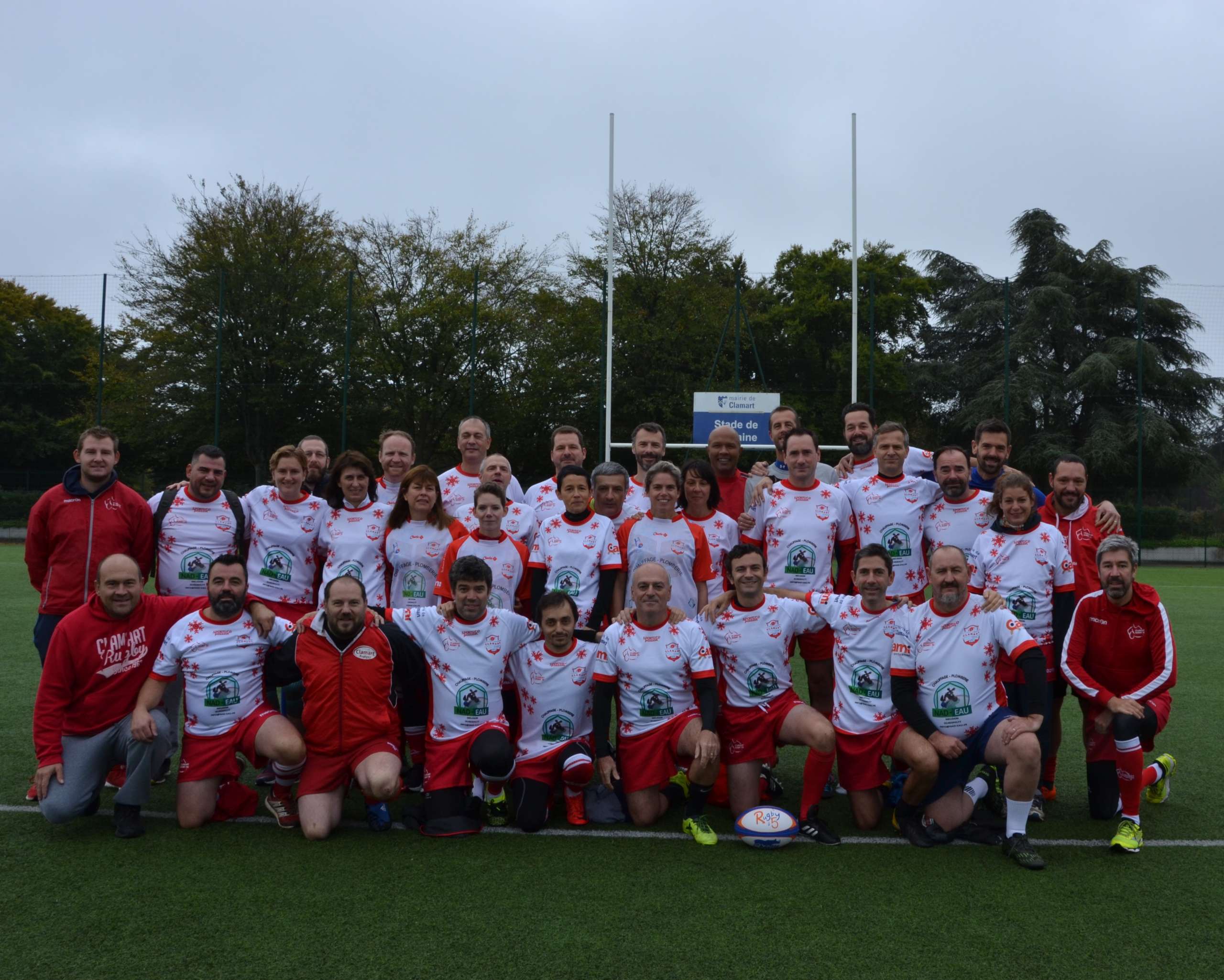 Le rugby à 5 à Clamart porteur du projet handicap et inclusion - photo d'équipe du rugby à 5