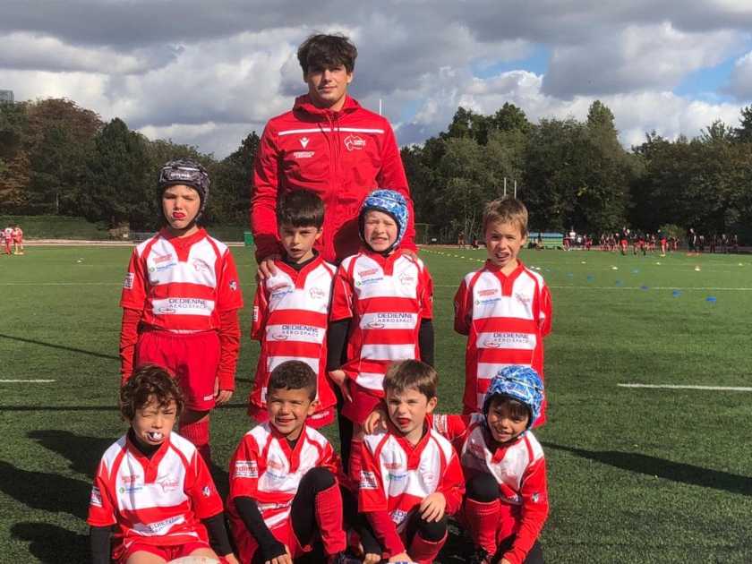 Résultats du 10 Octobre 2020 Ecole de Rugby de Clamart - photo d'équipe des U8