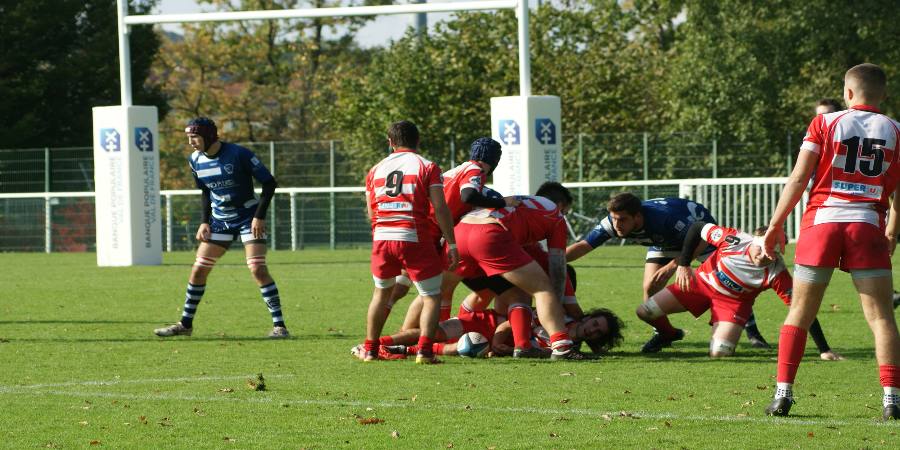 Défaite des séniors face à Versailles- Clamart Rugby 92 - fédérale 3 - photo d'un ruck