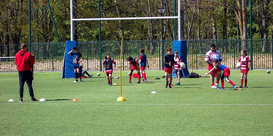 Une semaine de stage au Clamart Rugby 92 - photo d'un atelier de rugby