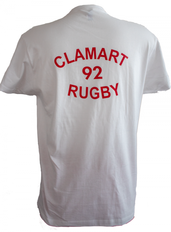T-shirt blanc Clamart Rugby 92