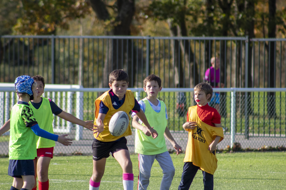 Premier stage de la saison pour l'École de Rugby - photo d'un coup de pied